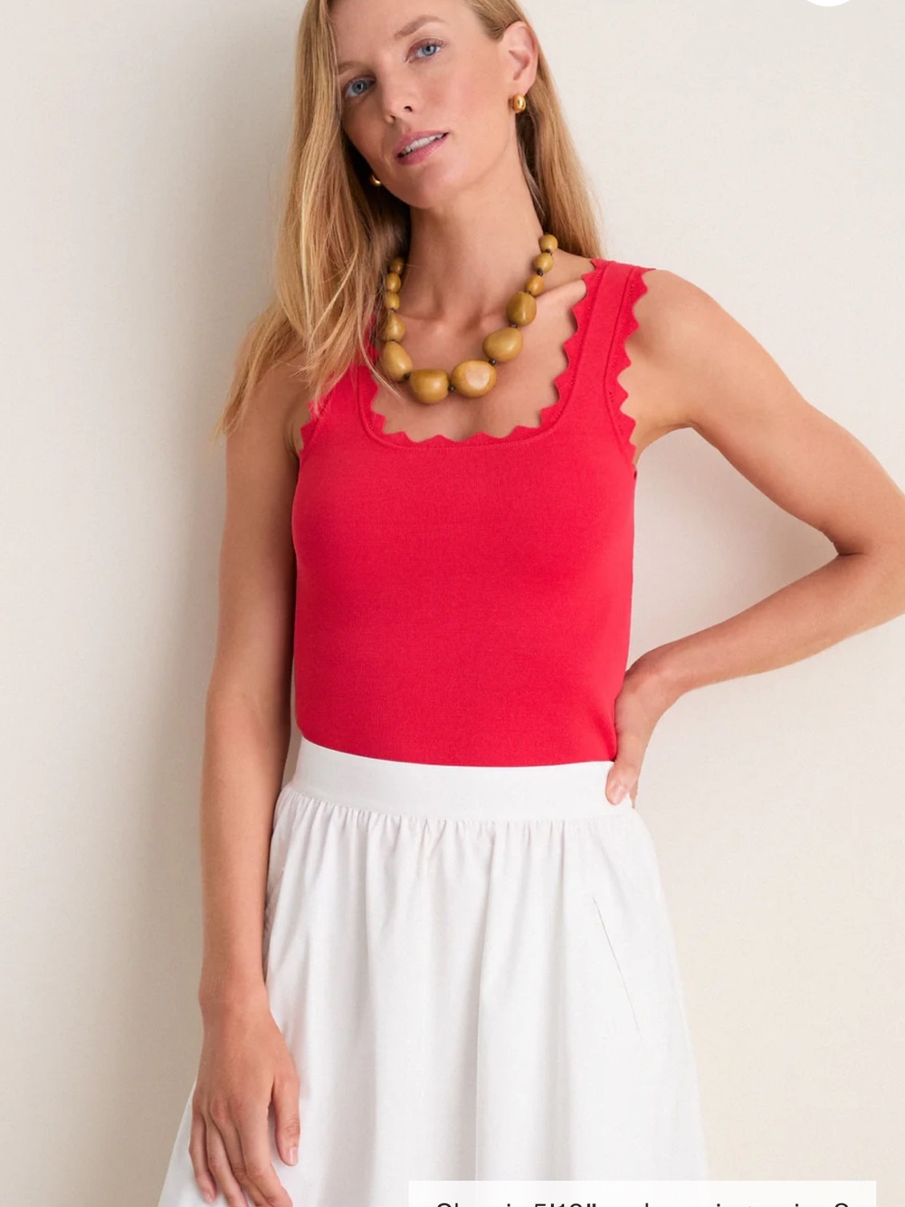TUCKERNUCK Cherry Ric Rac Compression Tank